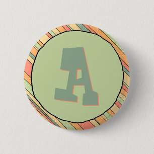 Funky Rand Monogram-knapp Knapp