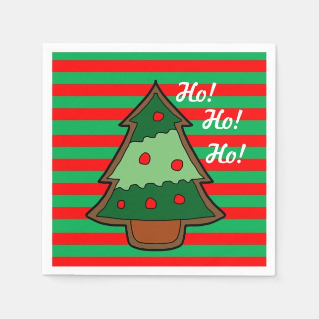 Funky Rand och Julgran Pappersservett (Framsidan)