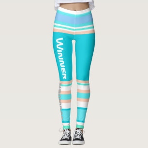 Funky randiga linjer Winner Power Leggings