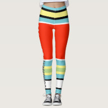 Funky randiga linjer Winner Power Leggings