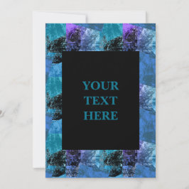 Funky Raster Zine Stil Grunge-inbjudan Inbjudningar