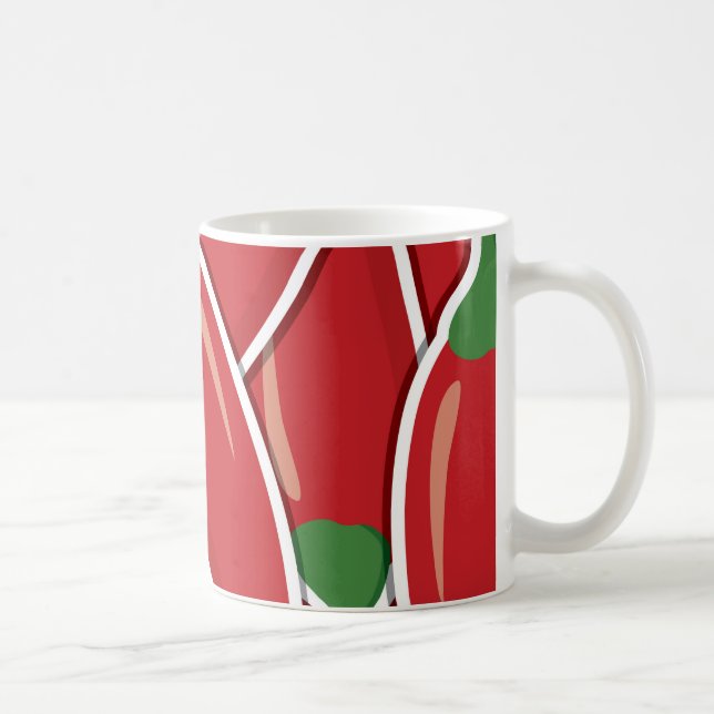 Funky Red chili paprika Kaffemugg (Höger)