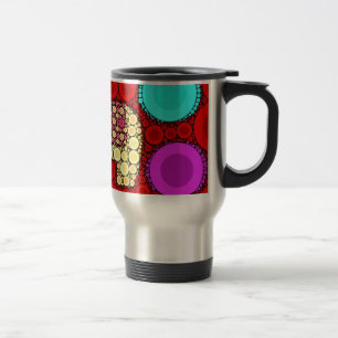 Funky Red Elephant Concentric Circles Mosaic Resemugg
