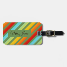 Funky Regnbåge Mönster resggage tag Bagagebricka