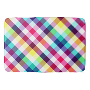 Funky Regnbåge Play Mönster Large Bath Mat Badrumsmatta