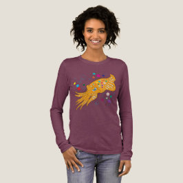 Funky regnbågsbläckfisk t shirt