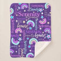 Funky regnbågsstjärnor lila Flickor med färgfärg n