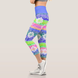 Funky Retro-Blommigt på Chic Coola Rand Mönster