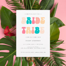 Funky Retro Bride Tribe Bachelorette Party