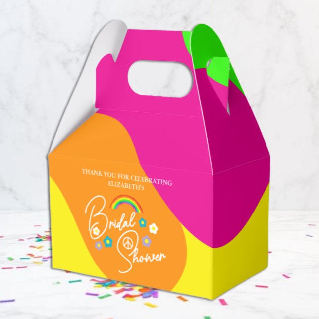 Funky Retro Bröllopsdusch Presentaskar (Skapare uppladdad)