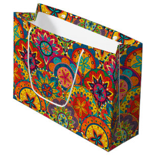 Funky Retro Colorful Mandala Mönster