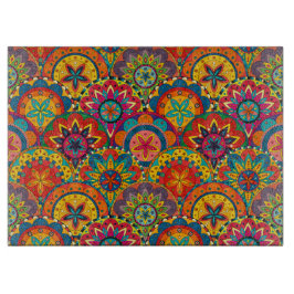 Funky Retro Colorful Mandala Mönster
