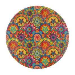 Funky Retro Colorful Mandala Mönster