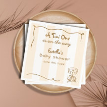 Funky Retro Doodle Espresso Martini Baby Shower