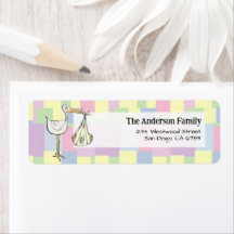 Funky Retro Kubism  Storkleverans Baby Shower