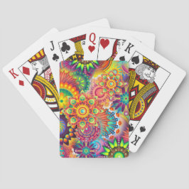 Funky Retro Mönster Abstrakt Bohemian Casinokort