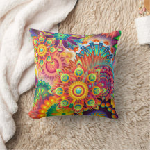 Funky Retro Mönster Abstrakt Bohemian