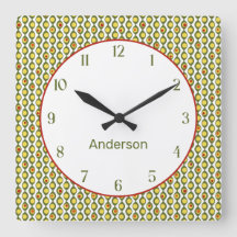 Funky Retro Olive Bead Anpassningsbar Färg Mönster