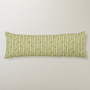 Funky Retro Olive Bead Anpassningsbar Färger Mönst Kroppskudde