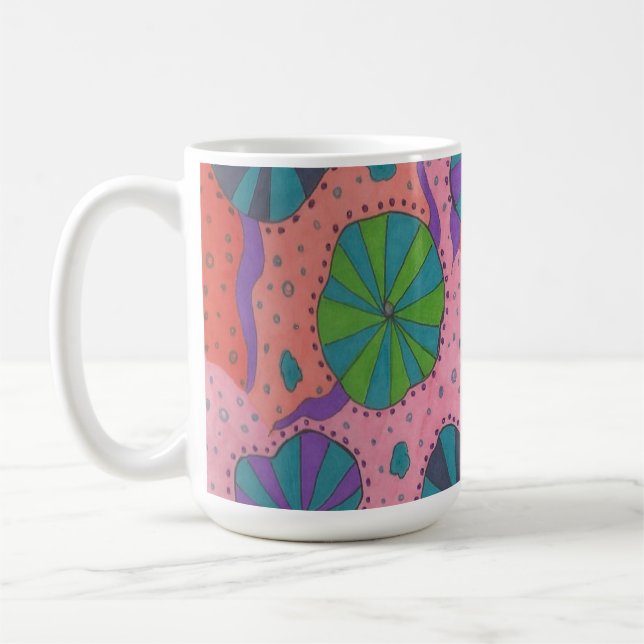 Funky Retro Vibes Kaffemugg (Vänster)