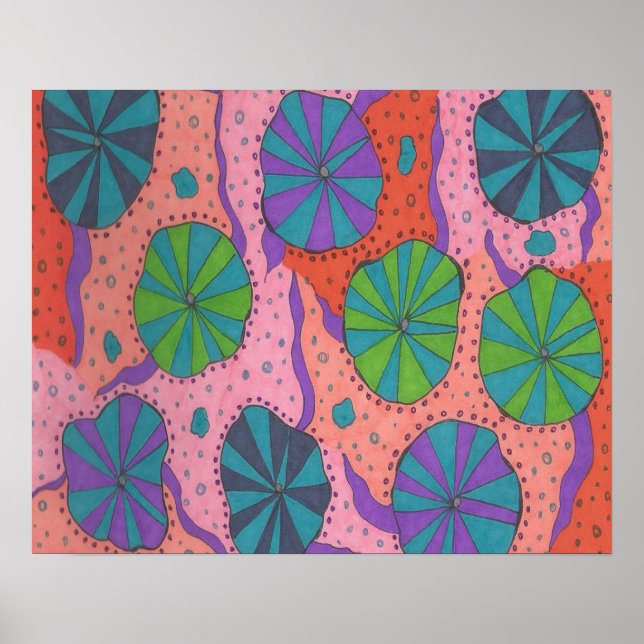 Funky Retro Vibes Poster (Framsidan)