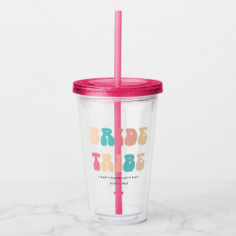 Funky Retro Vintage Brud Tribe Sista Party Take Away Mugg