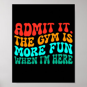 Funky Roligt Gymmet Medge Det Är Roligare På Gymme Poster
