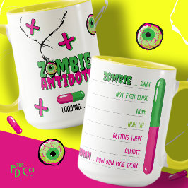 Funky Roligt Zombie Antidote Loading..Zombie to Hu Mugg