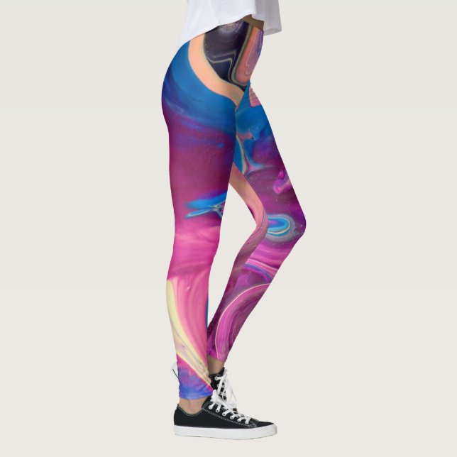 Funky Rosa Art Leggings (Höger)