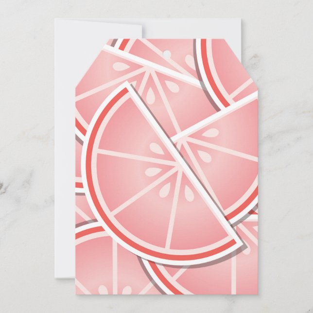 Funky rosa grapefruit wedons (Framsida)