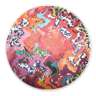 Funky Rosa Klistra in Abstrakt Knopp