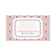 Funky Rosa Mönster och QR-kod