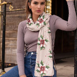 Funky Rosa Red och Grönt Poinsettia Chiffon Scarf Sjal<br><div class="desc">En samling vackra sjalar med Funky Poinsettias i olika färg med motsvarande bakgrund. Mycket elegant som gåva eller för dig själv.</div>