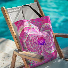 Funky Rosa Spiral Tygkasse