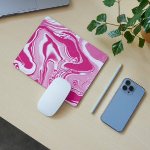 Funky Rosa Swirl Tie Dye Mouse Pad Musmatta