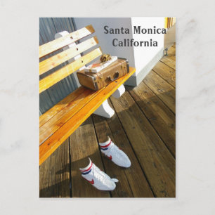 Funky Santa Monica Postcard! Vykort
