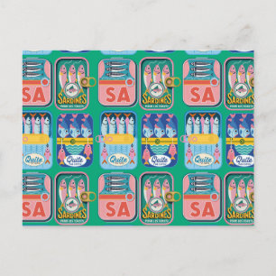 Funky Sardine Portugal Vykort