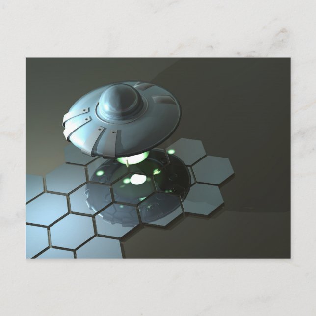 Funky Saucer 2 vykort (Framsida)