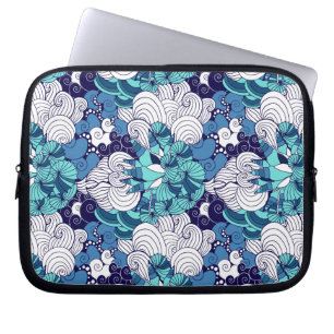Funky Seashell Mönster Laptop Fodral