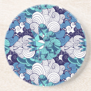 Funky Seashell Mönster Underlägg