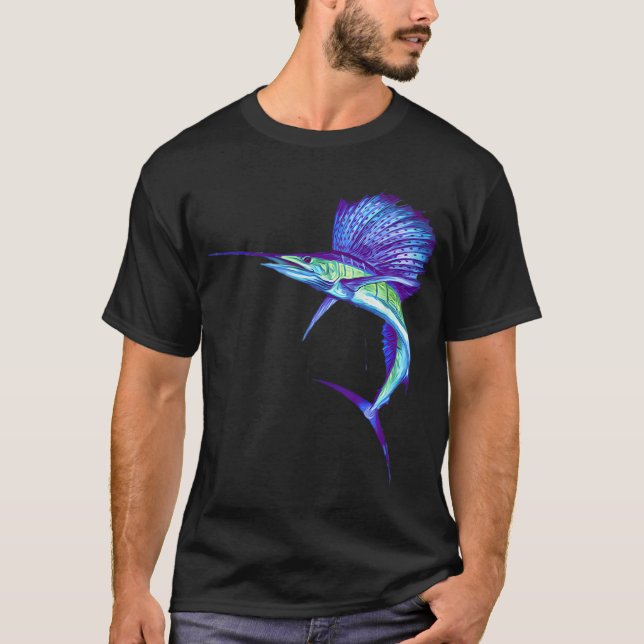 Funky segelfisk t shirt (Framsida)