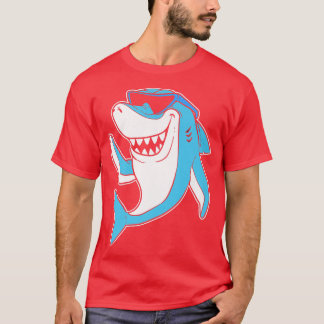 Funky Shark Seaman eller Seafarer T Shirt