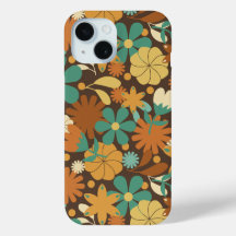 Funky Sixties Retro Flower Power i brunt