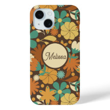 Funky Sixties Retro Flower Power i brunt