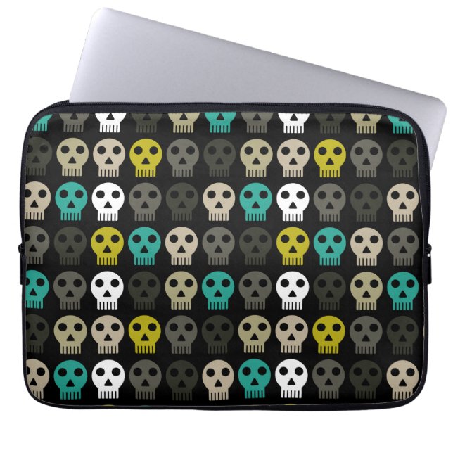 funky skalle laptop fodral (Framsidan)