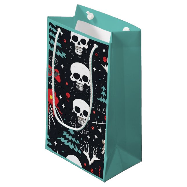 Funky Skull Gift Bag (Framsidan Vinklad)