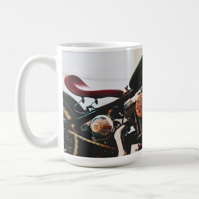 Funky Snyggt Motorcyklar Biker Rider Kaffemugg (Vänster)