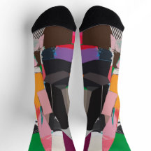 Funky sockor unisex Färga sockor Multifärgad socko