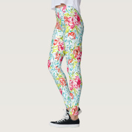 Funky Sommar Färg Paint Splatter Art Mönster Leggings