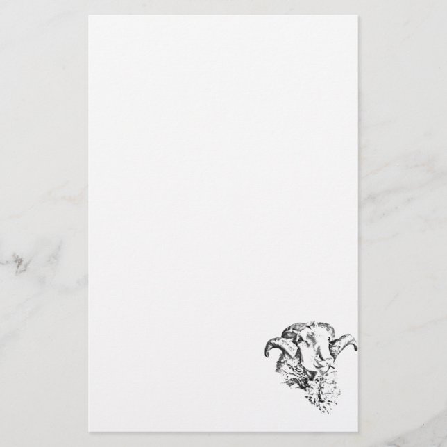 Funky söt får ram brevpapper (Framsida)